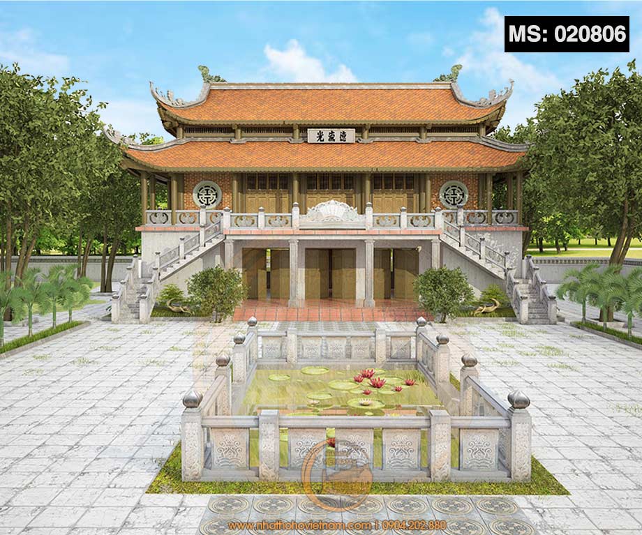 Bộ sưu tập 10+ mẫu nhà thờ họ 2 tầng đẹp nhất