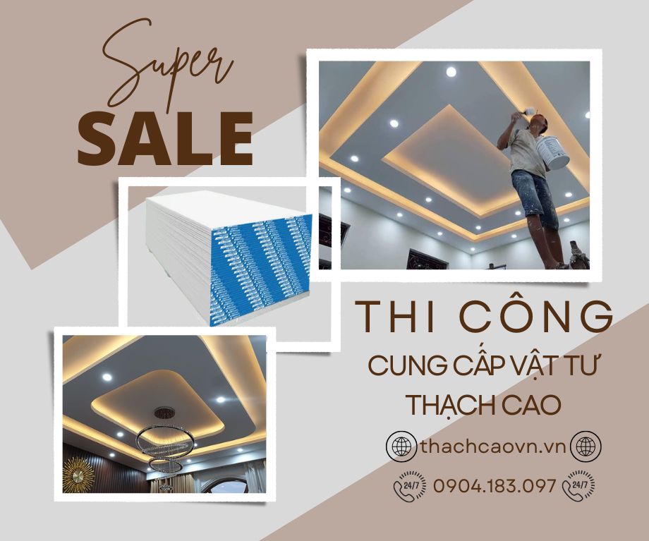 Đơn vị thi công trần thạch cao đẹp chất lượng, giá rẻ