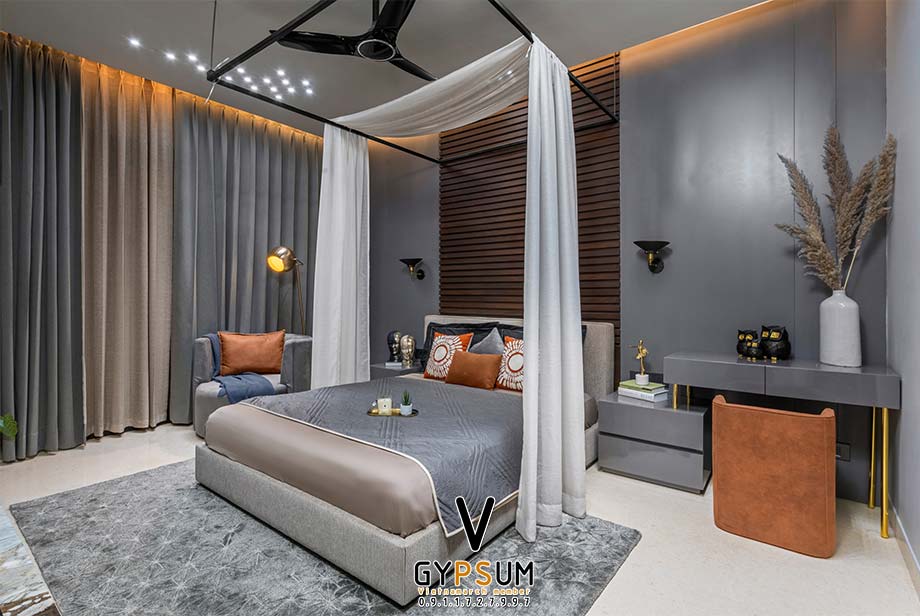 Mẫu trần thạch cao phòng ngủ hút hồn cặp đôi mới cưới Mẫu trần thạch cao phòng ngủ hút hồn cặp đôi mới cưới