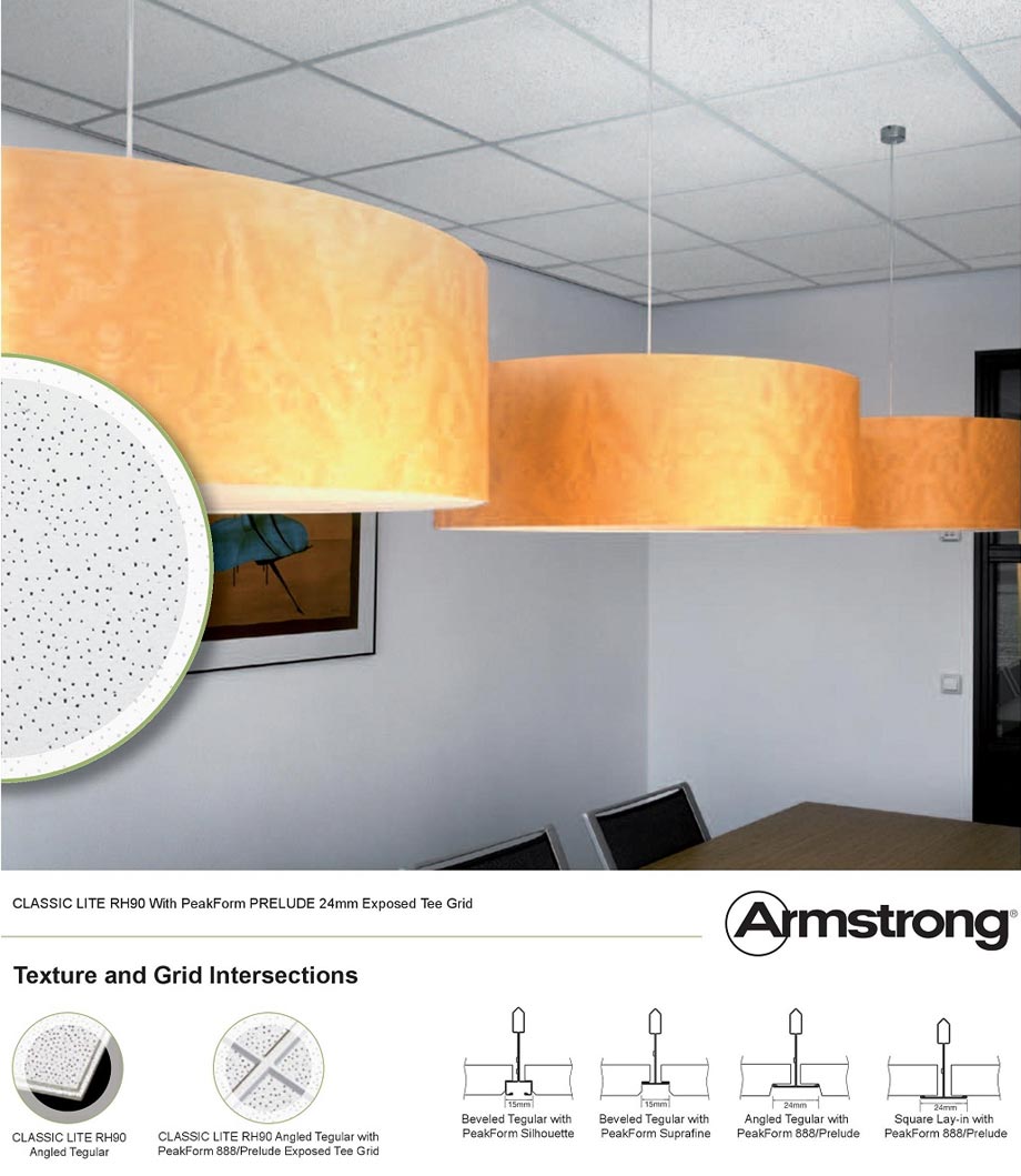 Tấm sợi khoáng Classic Lite RH90 ArmStrong – MỸ