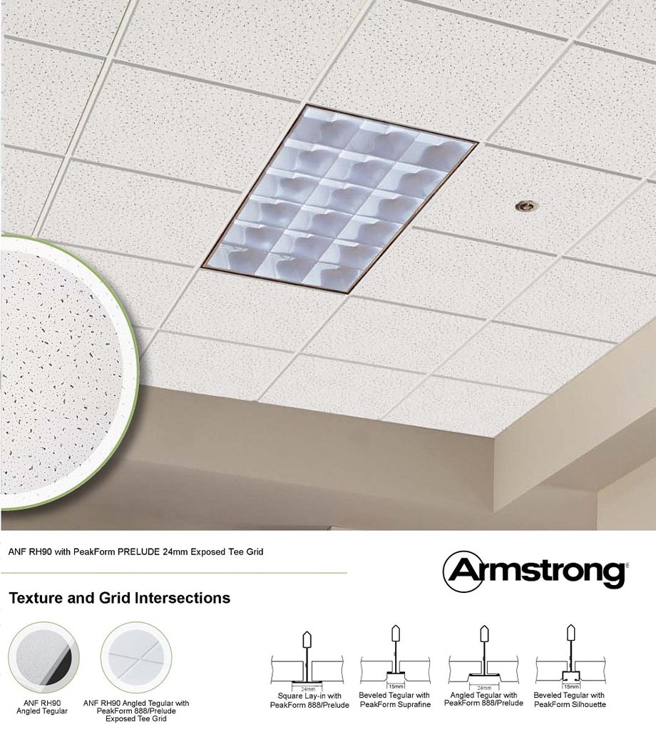 Tấm sợi khoáng ANF RH90 ArmStrong đảm bảo an toàn tuyệt đối