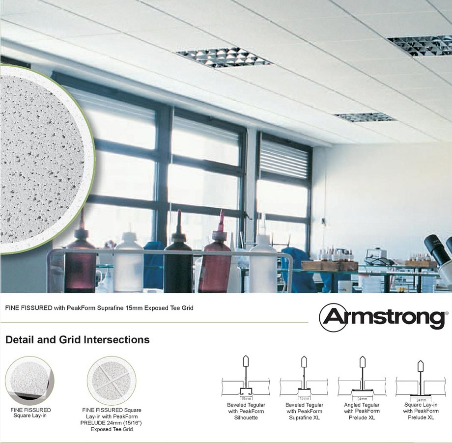 Tấm sợi khoáng Fine Fissured™ Armstrong