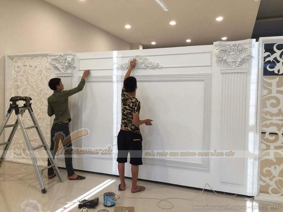 Thi công trần thạch cao cho nhà anh Hùng tại Nam Định Thi công trần thạch cao cho nhà anh Hùng tại Nam Định
