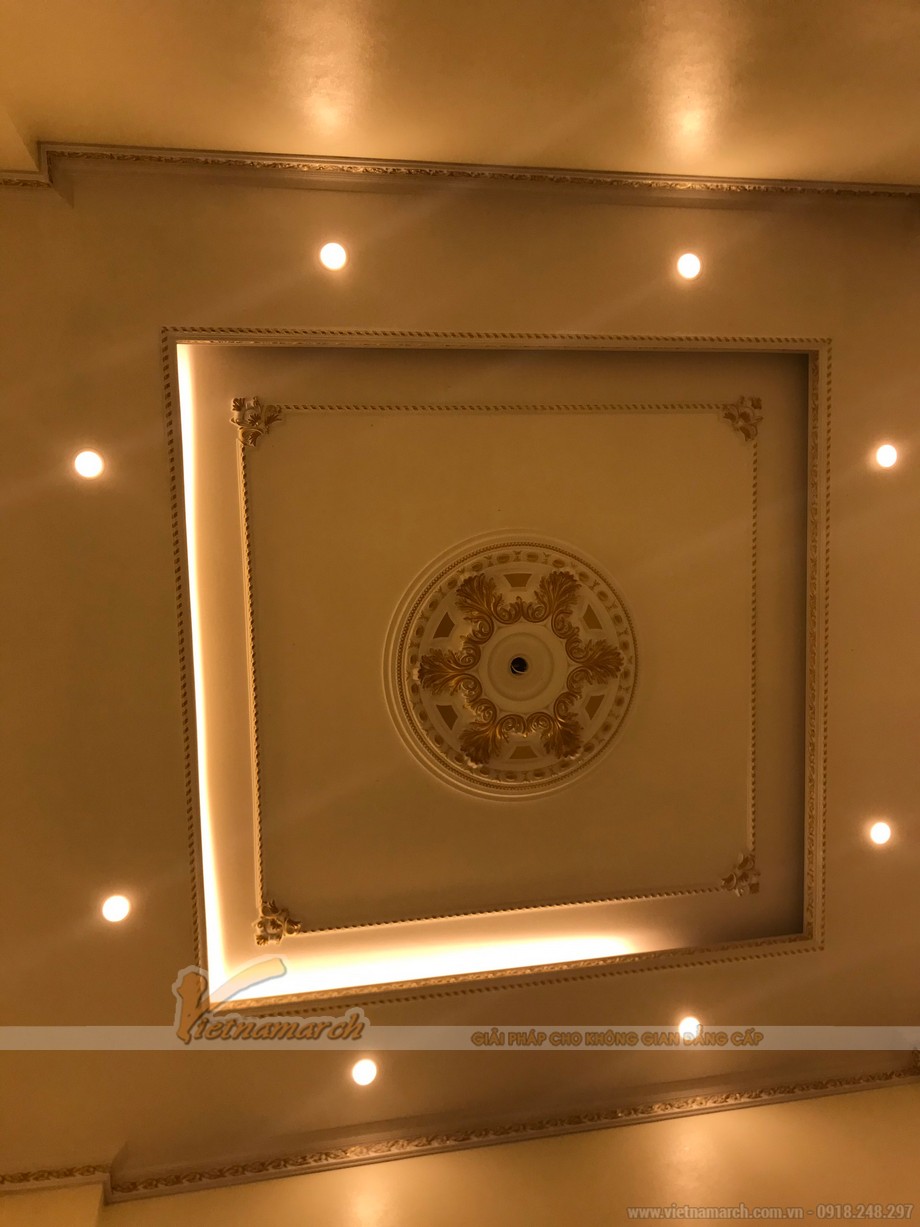 Thi công trần thạch cao hiện đại cho chị Chi tại Hà Đông Thi công trần thạch cao hiện đại cho chị Chi tại Hà Đông