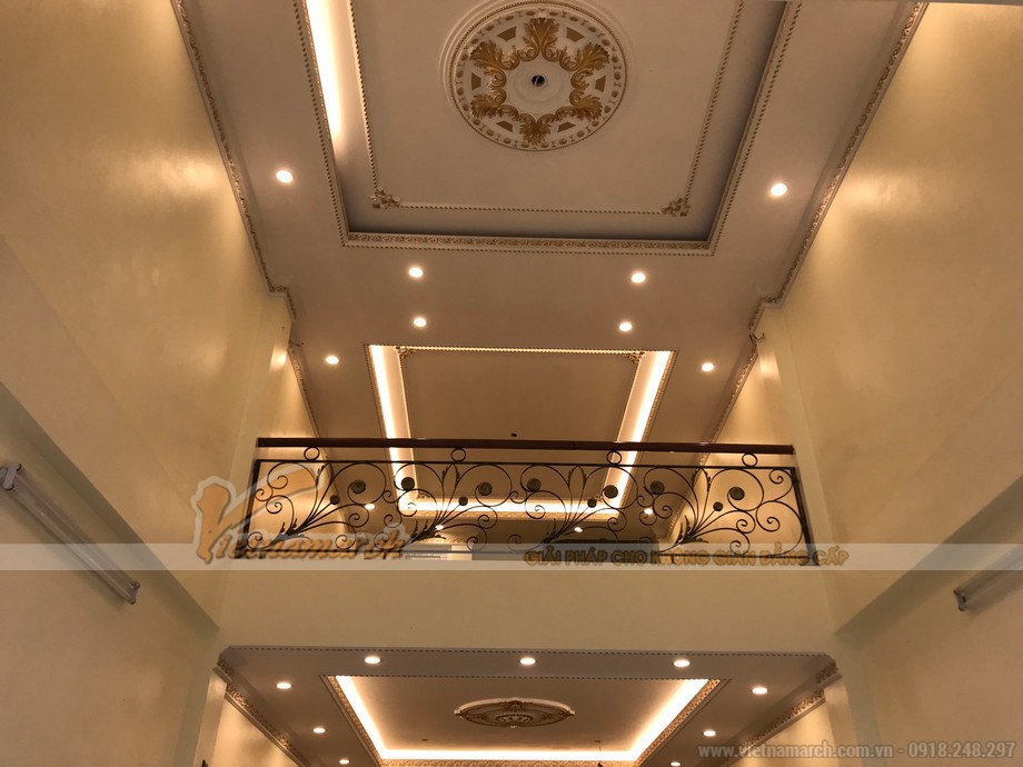 Thi công trần thạch cao hiện đại cho chị Chi tại Hà Đông Thi công trần thạch cao hiện đại cho chị Chi tại Hà Đông