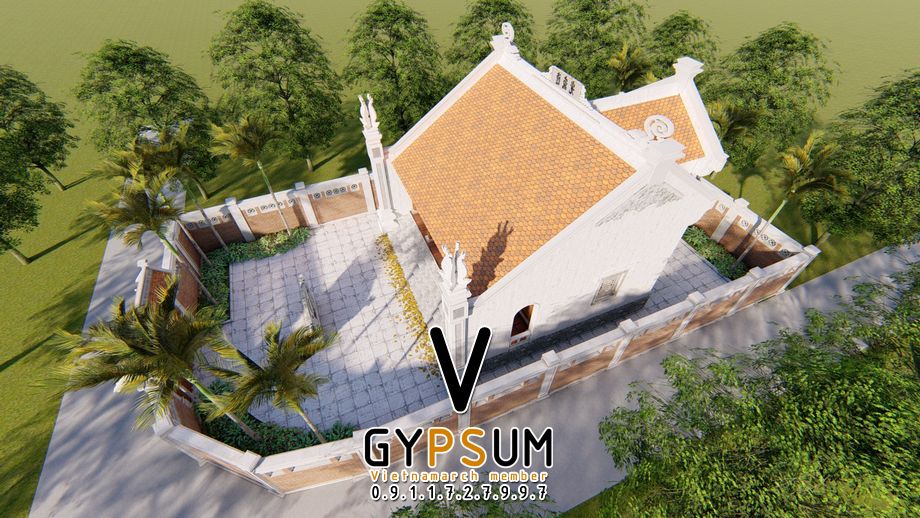 Thiết kế nhà thờ họ 3 gian 2 mái bằng gỗ đẹp cho chú Ngọc Thiết kế nhà thờ họ 3 gian 2 mái bằng gỗ đẹp cho chú Ngọc