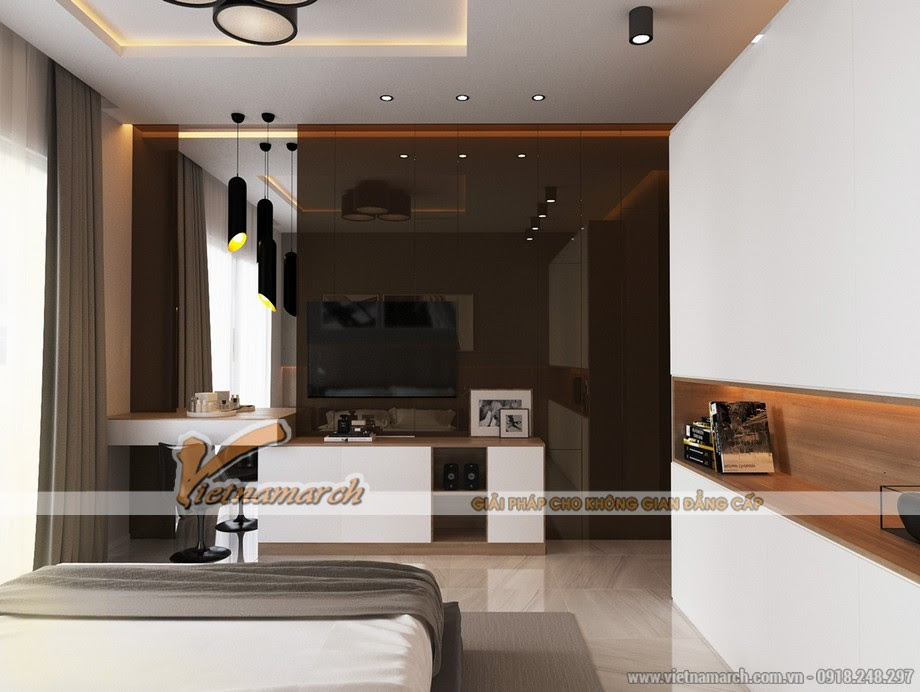 Thiết kế trần thạch cao cách âm cực tốt cho căn biệt thự nhà anh Minh – Bắc Ninh Thiết kế trần thạch cao cách âm cực tốt cho căn biệt thự nhà anh Minh – Bắc Ninh