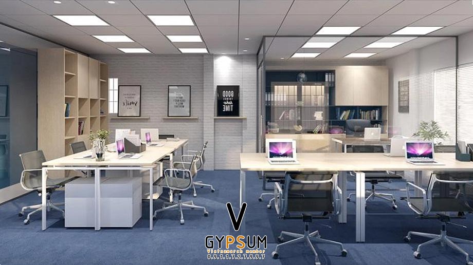 Trần thạch cao 60x60 đẹp cho chung cư, văn phòng và các công trình khác Trần thạch cao 60x60 đẹp cho chung cư, văn phòng và các công trình khác