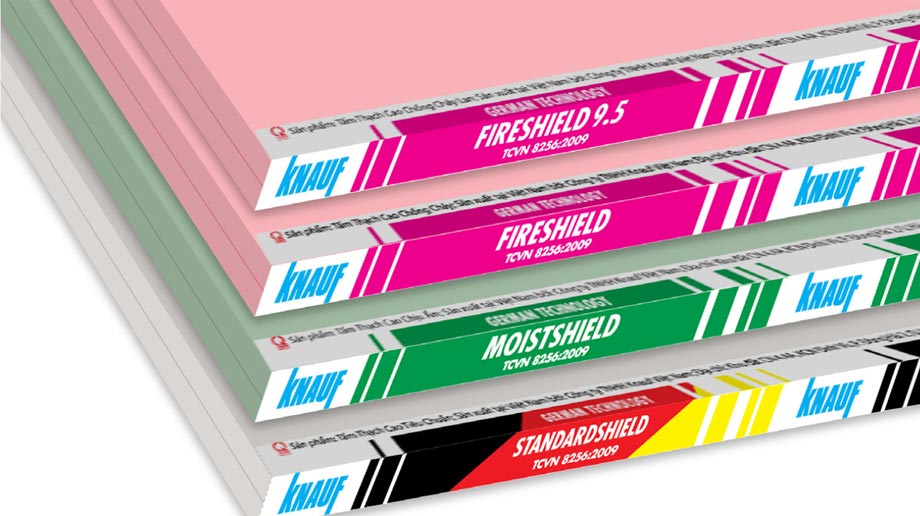Tấm thạch cao Knauf FireShield chống cháy an toàn Tấm thạch cao Knauf FireShield chống cháy an toàn