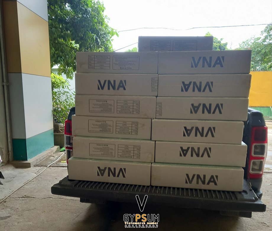 Cung cấp 1.800 tấm trần sợi khoáng VNA cho khách hàng tại Biên Giang, Hà Đông