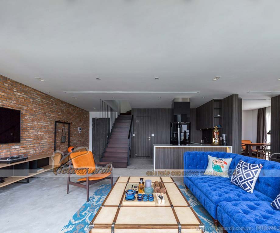 Thiết kế penthouse sang chảnh nhà anh Hoàng Quảng Ninh