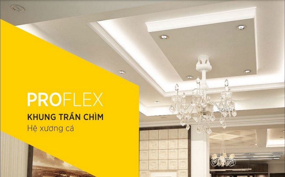 Ứng dụng của hệ khung xương trần chìm USG Boral ProFlex