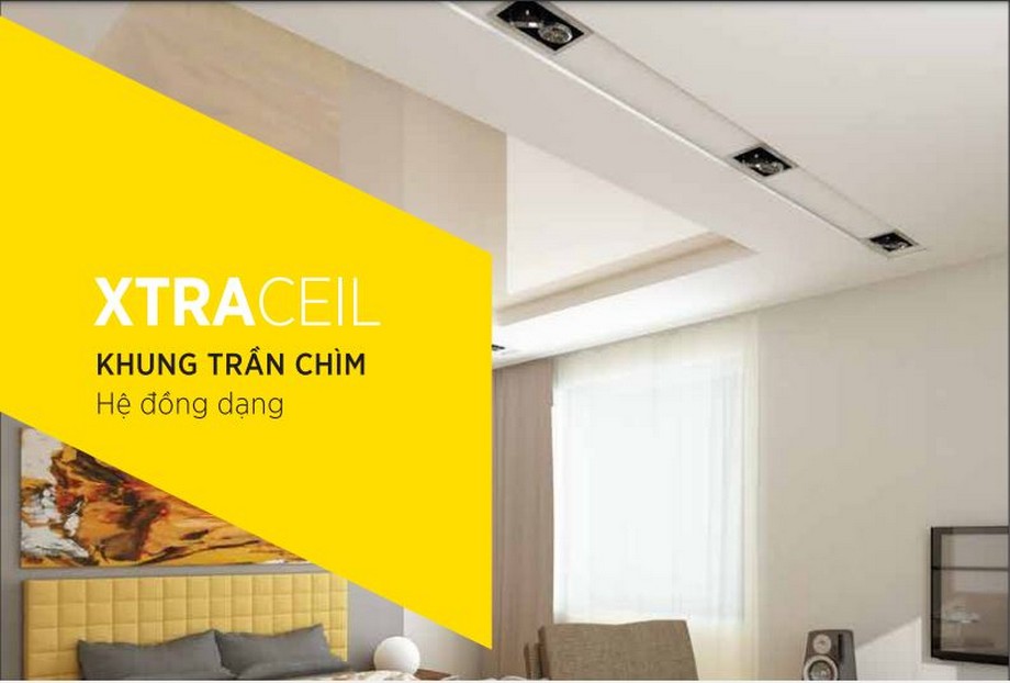 Ứng dụng của khung xương trần chìm USG Boral XtraCeil Ứng dụng của khung xương trần chìm USG Boral XtraCeil