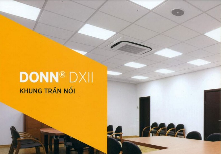 Ứng dụng khung xương trần nổi DONN DXII