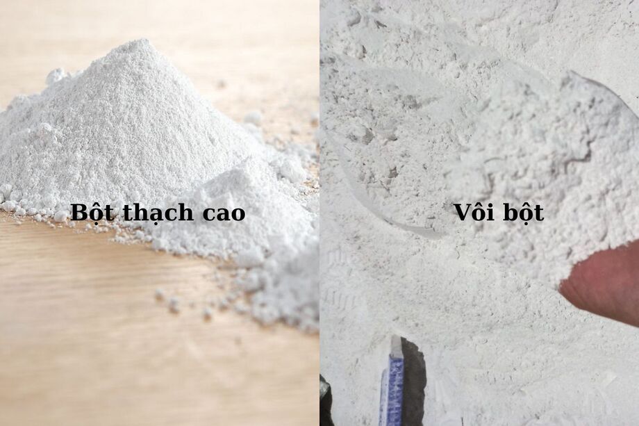 So sánh thạch cao và vôi: Ưu điểm của từng loại So sánh thạch cao và vôi: Ưu điểm của từng loại